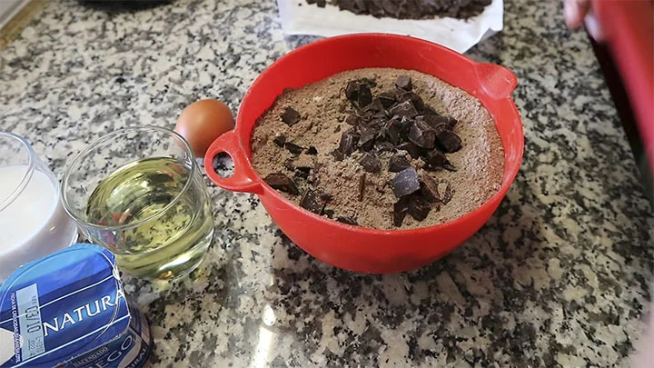 Receta como hacer muffins de chocolate paso 3
